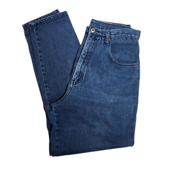 VINTAGE 90s medium wash tapered leg high rise‎ mom jeans 12/14 - Picture 1 of 8